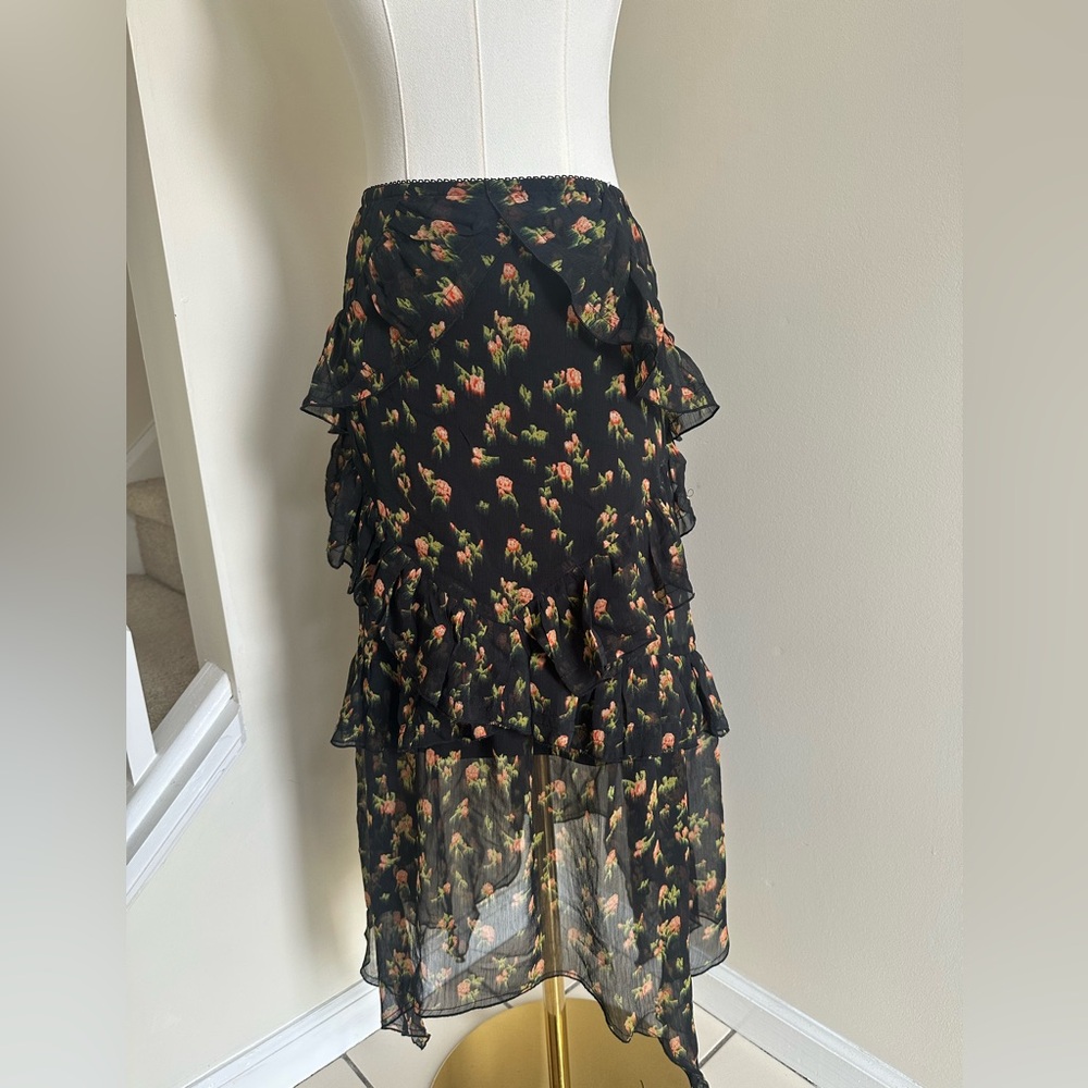 Urban Outfitter Black Print Skirt- Medium- NWOT